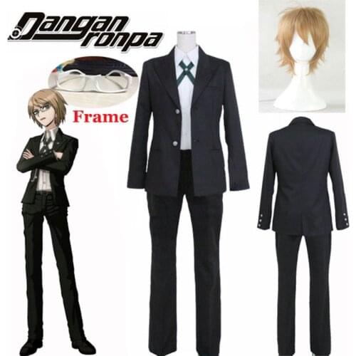 Danganronpa Dangan Ronpa Byakuya Togami Cosplay Costume Any Size Top Jacket Shirt Pants Men Fashion Outfit Uniform Wig+Wig Cap