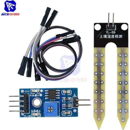 1set Soil Moisture Hygrometer Detection Humidity Sensor Module For Arduino DIY Soil Hygrometer Development Board