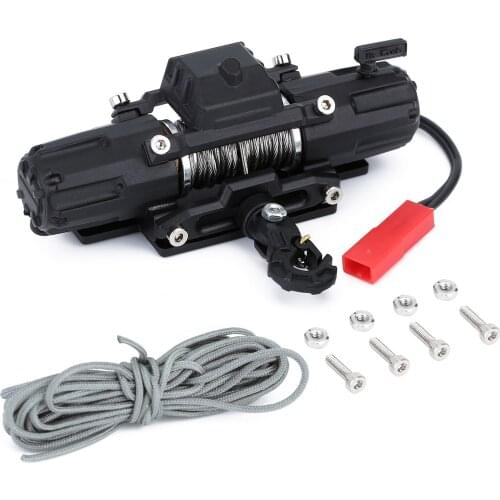 RC Automatic Winch Dual Motors&Remote Control Wireless for 1/10 Crawler Car Axial SCX10 90046 TRAXXAS TRX4 TRX6