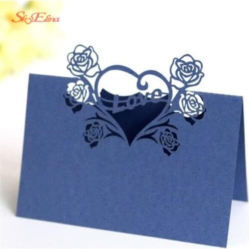 Wedding Party Table Name Card Chic Pearlescent Decor 5000Pcs Name Place Cards Table Name Message White Greeting Card 5z