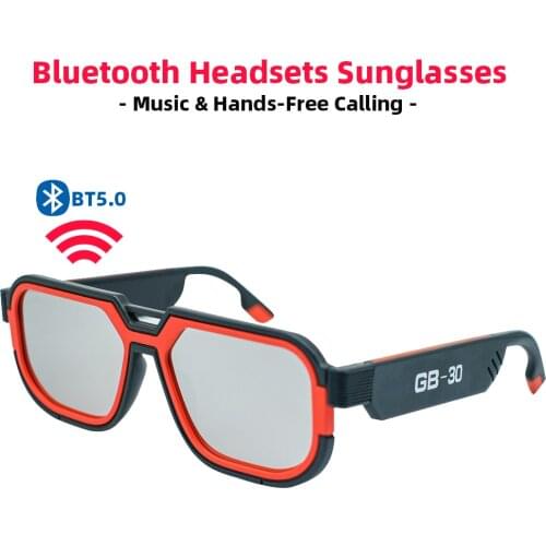 Smart Gaming Glasses Earphone Wireless Bluetooth Sunglasses Men Women Music & Hands-Free Calling Audio Glasses Headsets with Mic