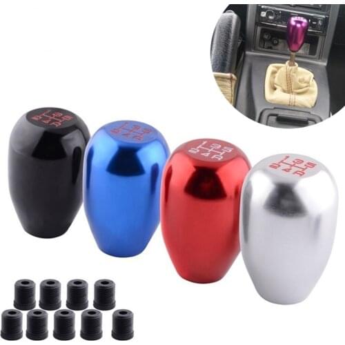 Universal Aluminium Racing 5 Speed Car Gear Shift Knob Manual Replacement Gear Shifter Knob Shift Lever Knob