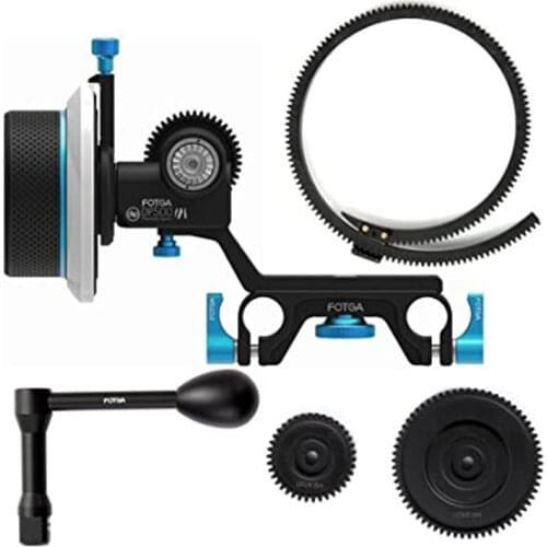 FOTGA DP500 Mark III DSLR Follow Focus for 15mm Rod Rig Fit for All DSLR Video Cameras Blackmagic BMCC BMPCC 5DIII 5DIV Sony A7