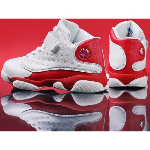 High Quality Kids Basketball Shoes Top Sneakers Leather Thick Sole Non-Slip Boys Girls Children Sport Shoes Child Trainer Shoe