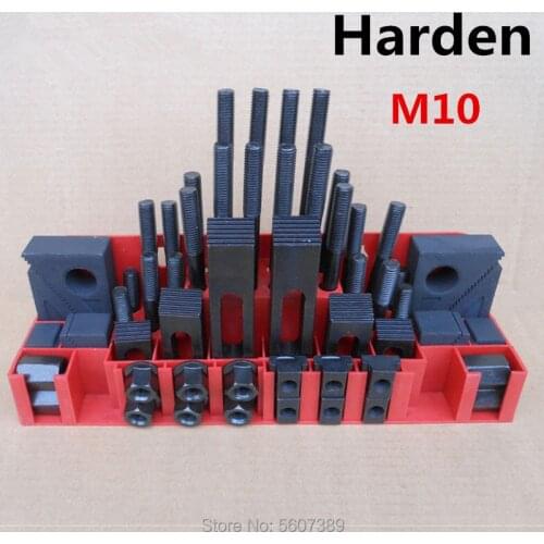 Hardening quality milling machine clamping set M10 58pcs mill clamp kit vice,clamping tool(A3 material heat deal )