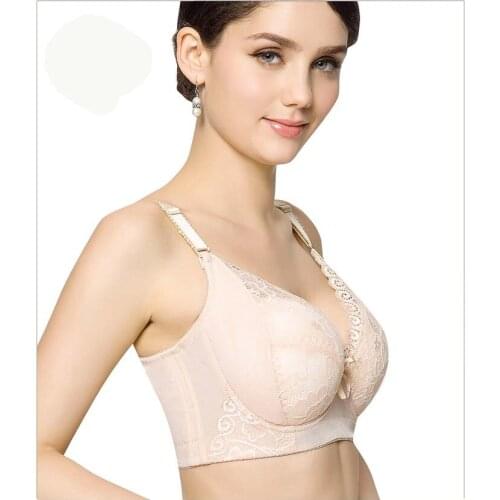 Push up bra Brand lingerie undearwear big size Sexy full lace Bralette plus size 34 36 38 40 42 44 C D E Cup bras for women C370