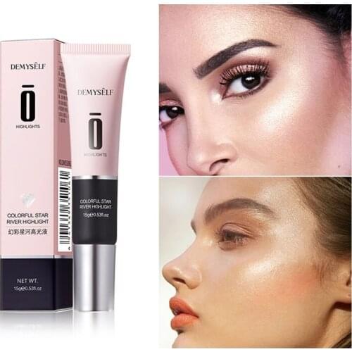 Women Makeup Highlighter Face Contouring Makeup Brightener Concealer Liquid Highlighter Primer Highlight Cosmetics