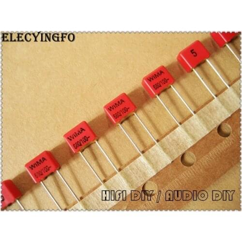 10PCS/50PCS WIMA FKP2 680pF 100V 100v680pf 5% foil film capacitor 0.68nF 681