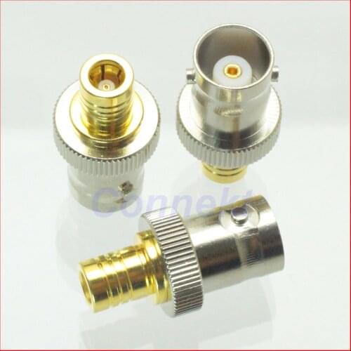 10pcs/lot BNC female jack to SMB female jack RF adapter connector straight
