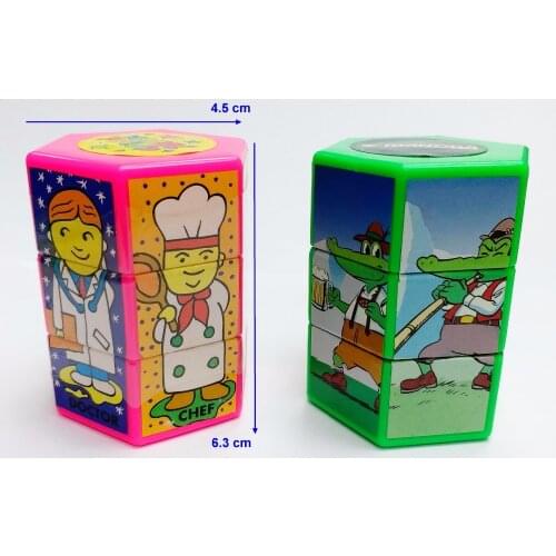 2pcs 6.2cm Baby Infant Rolling Puzzle 323 Educational Block Game kid Pinata Birthday Party Favor Toys Pinata Bag Filler Loot Gag