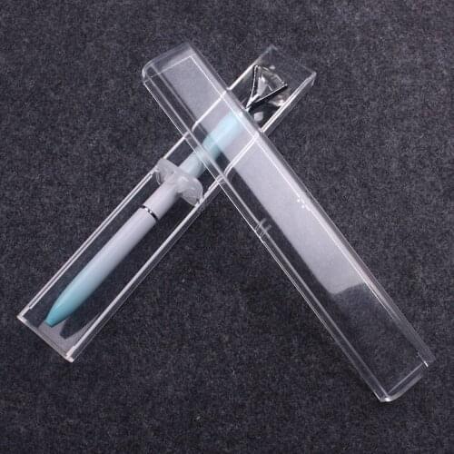 3pc Acrylic Transparent Pencil Case Rectangular Clear Plastic Pen Box Stationery Gift Box for Business Office School Pen Storage