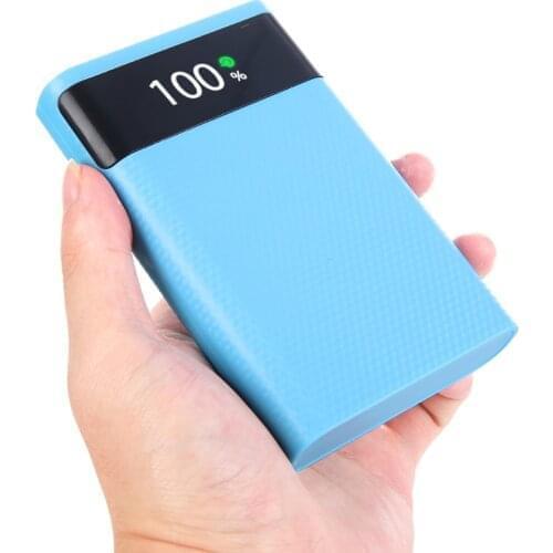 5V Power Bank Shell Dual USB Micro USB Type C DIY Super Fast Charge 4X18650 Case Battery Charge Storage Box Without Battery