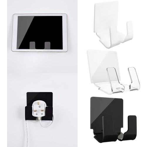 Acrylic Mobile Phone Wall Charger Holder Bedside Bracket Charging Dock