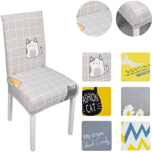 High Back Dining Room Chair Cover Spandex Elastic Decoration Wedding Chair Cover for Chair Kitchen Cover for Armchair for Home