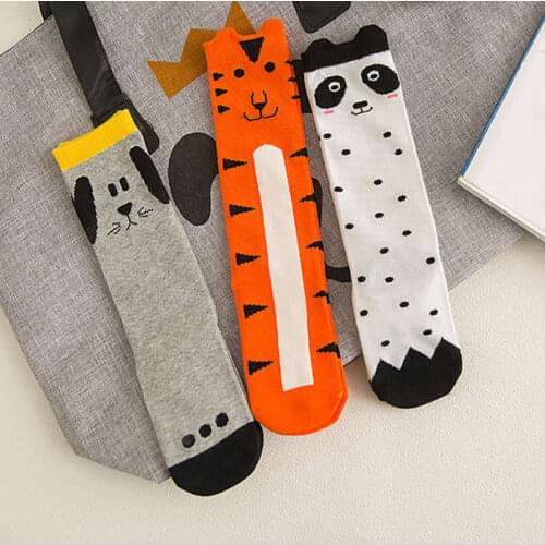 Kids Fox Socks knee high Toddler Boot leg warmer Totoro socks Girl Collant enfant Children Chaussette Cute Moustache Socks