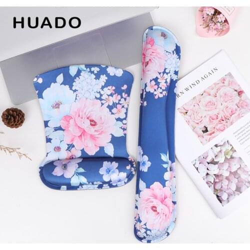 Ergonomic Mouse Pad with Wrist Support Rest Soft Comfort Anti Slip Keyboard Pad for PC Computer Laptop