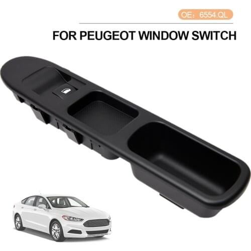 Car Window Lifter Main Switch For Peugeot 207 Lifter Switch OE 6554.QL Auto Parts for The UK Front Left France Front Right