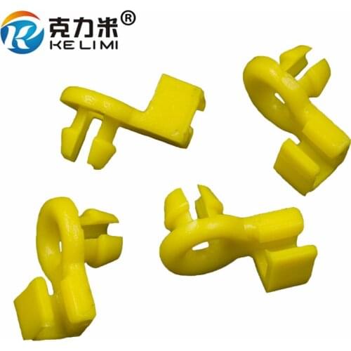 KE LI MI 50 Pieces Lock Buckle For Car Yellow Plastic Auto Door Side Lock Rod Fixed Clips
