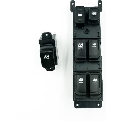 ESIRUSN Window Left Front Master Single Switch Button Fit For Hyundai Sonata 2005-2007 93570-3K010 ,93580-3K000