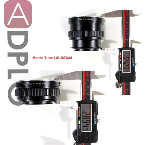 L/R-NEX/M Adjustable Macro Focusing Helicoid Tube Lens Adapter Suit For Leica R to Sony E Mount NEX Camera