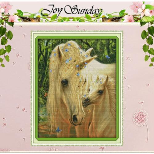 Mothers love (3) Patterns Counted Cross Stitch 11CT 14CT Cross Stitch Set Animals horse Cross-Stitch Kit Embroidery Needlework