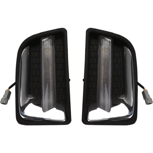 Exterior Auto Lamp Light Led Drl Daytime Running Lights Fog Lamps for ISUZU D-MAX DMAX 2012-2016 White