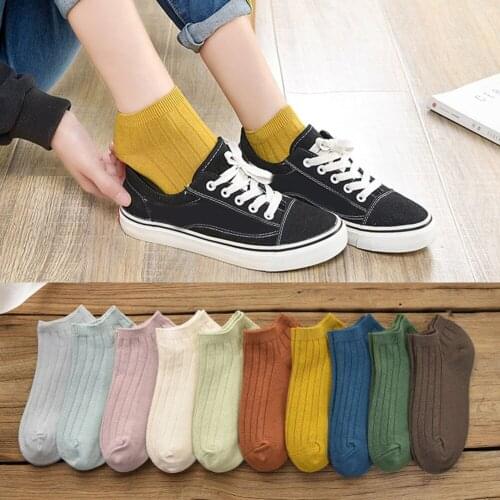 1 Pair Women Cotton Socks Casual Short Breathable Boat Socks Summer Sports Silicone Non-slip Sock d88