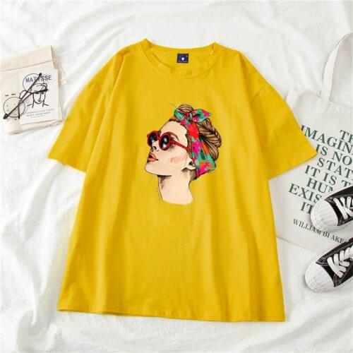 100% brand new Fashion Cool Print Female T-shirt White Cotton Women Tshirts Summer Casual Harajuku T Shirt Femme Top