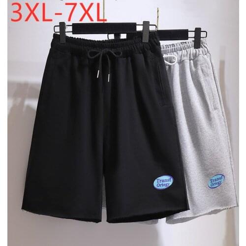 New 2021 Ladies Summer Plus Size Sports Shorts For Women Large Loose Cotton Gray Wide Leg Running Shorts 3XL 4XL 5XL 6XL 7XL