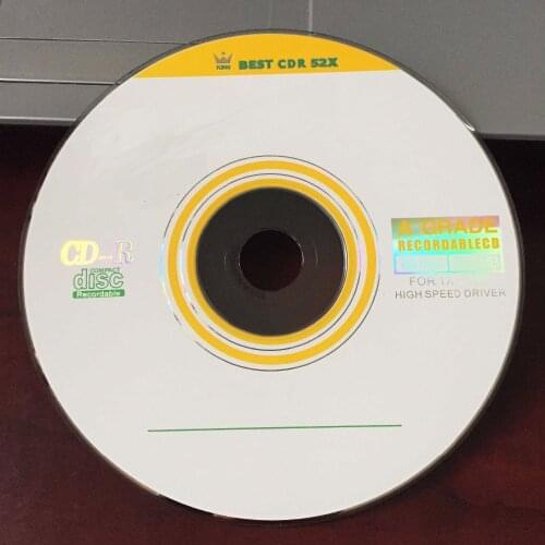 Wholesale 50 discs A+ Yellow Blank Printed 52x Blank 700 MB CD-R