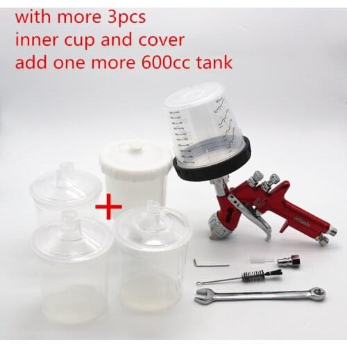 Wholesale And Retail Professional Spray Gunwith No-clean cup car paint Gun Painted car Spray paint air spray Nozzle Spray GUN