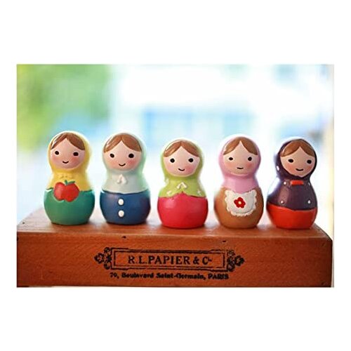 Russian Doll 5 Piece Set *Original * New * Cute Home Decor Ornament