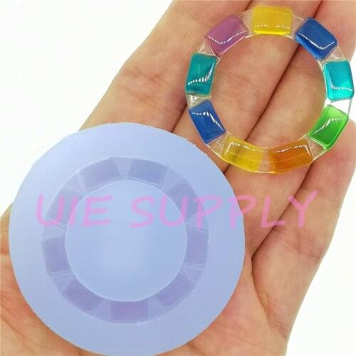 BYL544U 37.6mm Silicone Mold Fondant Cake Decoration Candy Resin Clay Earrings Necklace Craft Soap Candle FOOD SAFE OVEN SAFE