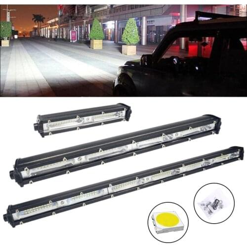 7" 13" 20" inch led light bar 60/120/180W12-24V Led Bar Combo Spot Flood Driving work Light For Jeep Trucks Tractor off road 4x4