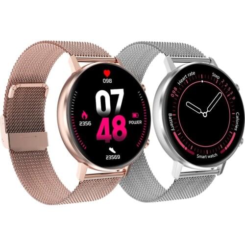 Smart Watch Men Full Round Touch Screen 1.3 inch Resolution Fitness Heart Rate IP68 Waterproof Women Smartwatch For Android IOS