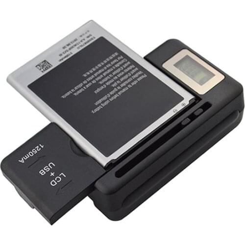 Universal Battery Charger LCD Display Charger Indicator Screen For Cell Phones USB-Port
