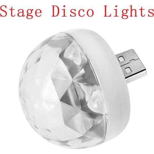 USB Stage Lights Club Projection Lamp For Mobile Phone Family Ball Disco Lights Festival Party Colorful KTV Lantern