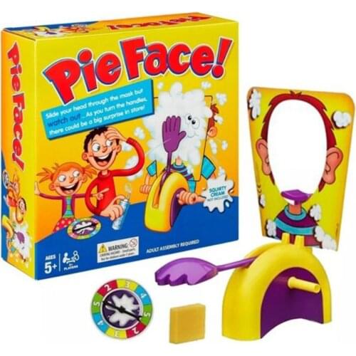 Childrens toys Board game "Cake in the face" (Pie Face)Family Game for boys girls kids funny Novelty queer play with friends