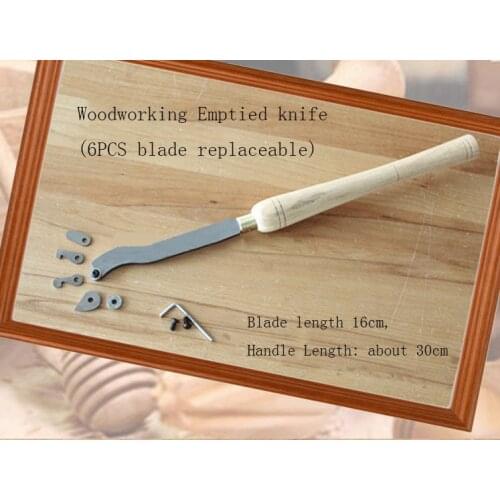 High speed steel Woodturning Hollowing Tools(6PCS blade head replaceable),wood carving tool kit