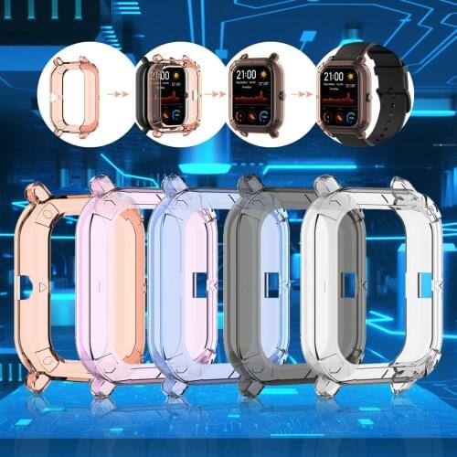 Suitable for Huami Amazfit GTS 2 Mini Case Protection Case Smart Watch Protective Case Protective Film for Amazfit GTS 2 Mini
