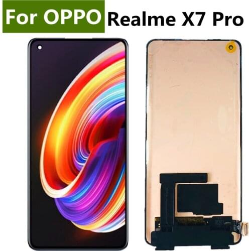 6.55" AMOLED For OPPO Realme X7 Pro LCD Display Touch Screen Accessory Panel Glass Replacement For Realme X 7 Pro LCD