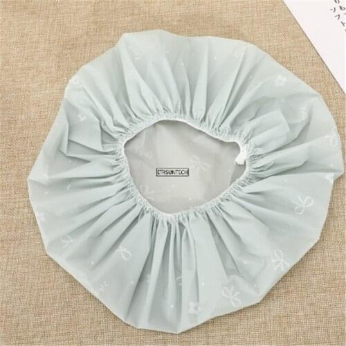 100pcs Waterproof Shower Cap Thickening Elastic Shower Cap Women Hair Salon Bathroom Supplies Reusable