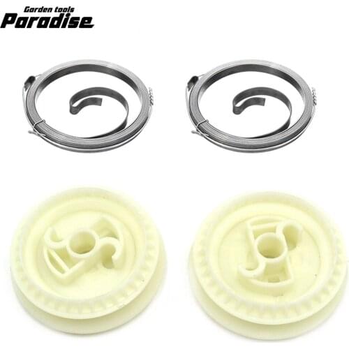 2 PCS Recoil Starter Rope Rotor Kit For STIHL MS 180 170 MS180 MS170 018 017 MS250 MS210 MS230 021 023 025 Starter Spring