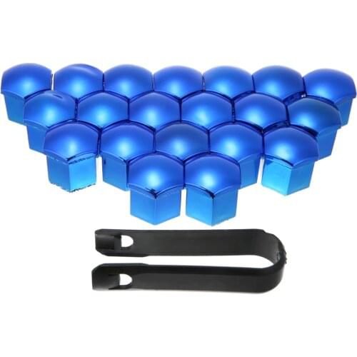 20pcs 17/19/21mm Car Wheel Nut Caps Auto Hub Screw Cover Bolt Rims Exterior Decoration Special Socket Protection Dust Proof