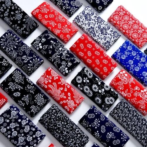 50cm*147cm/Piece,Handmade Pure Cotton Batik Printing Cloth,Blue And White Tablecloth, Curtain, Clothing Bag Fabric, DIY Material
