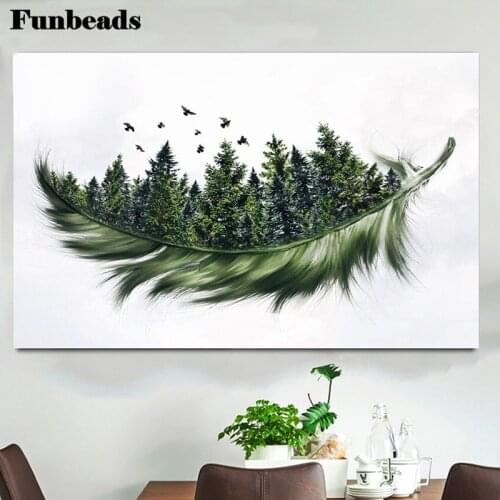 5d diy mosaic Diamond Painting diamond Abstract art leaf forest Embroidery full square&round Diamond cross stitch decor FF4293