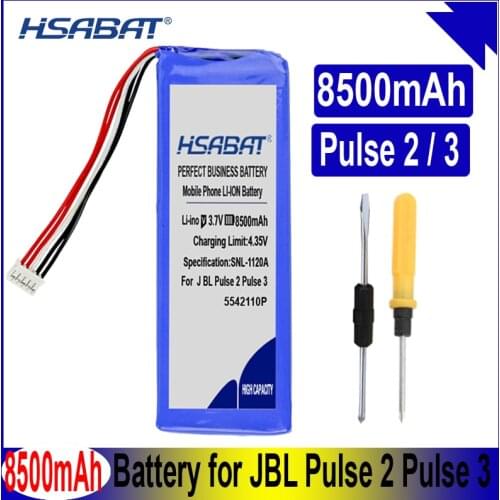 HSABAT P5542100-P 5542110P 8500mAh Speaker Battery for JBL 2017DJ1714 APJBLPUESE3 Pulse 3 Pulse3 Pulse 2 Pulse II PULSE2BLKUS