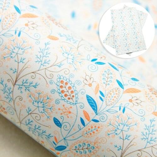 David accessories 20*33cm Flower Faux Synthetic Leather Patchwork For Hair Bow Bags Phone Case DIY Projects,1Yc9862