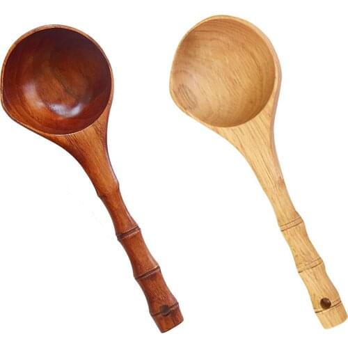 Household Simple Spoon Cooking Scoop Soup Ladle Catering Tableware Flatware Durable Long Handle Home Creative Kitchen Utensil