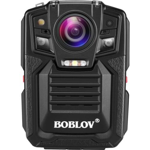 Boblov Digital Body Worn Camera HD1296P Loop DVR Record Security Cam IR Night Vision Wearable Mini Camcorders 32GB Police Camera